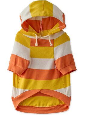 Pet Passion Rocky-The Extra Comfy Hoodie, Candy Corn, XL (55-80 lbs)